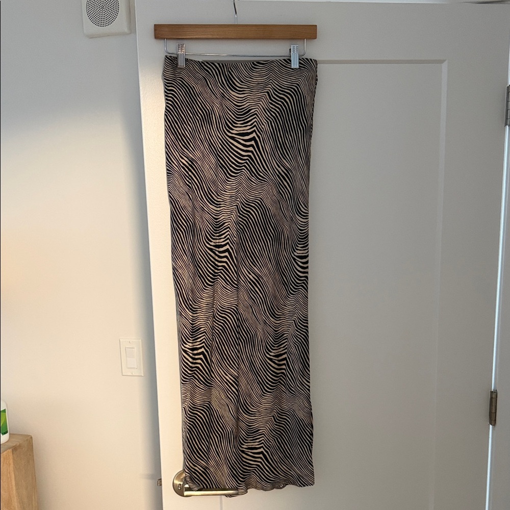 Zara animal print maxi skirt